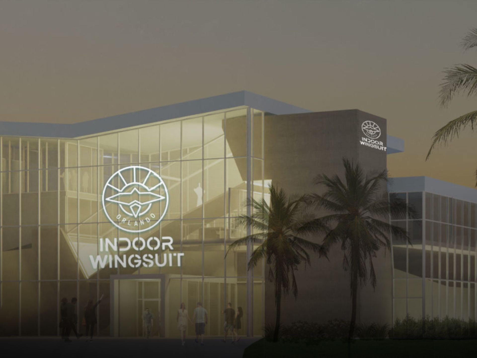 Indoor Wingsuit - Orlando at night